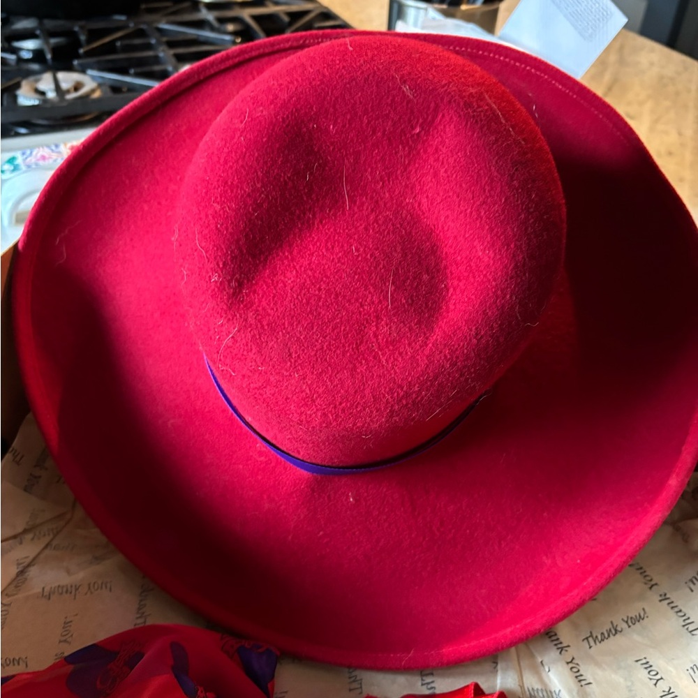 INC International Concepts Vibrant Red Women's Hat